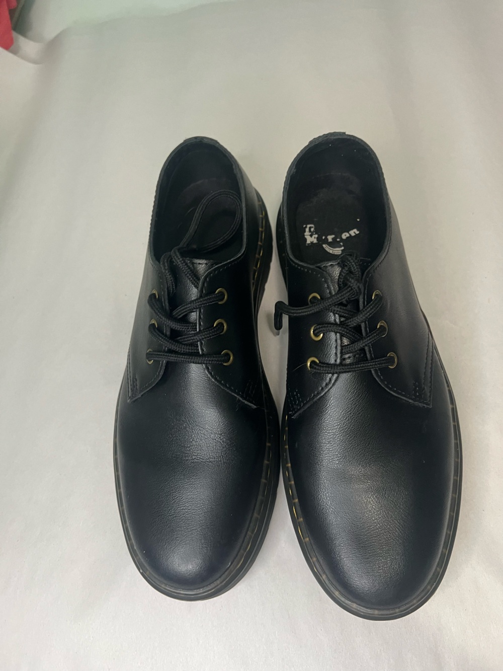 Dr. Martens Black Leather 3-Eye Derby Shoes